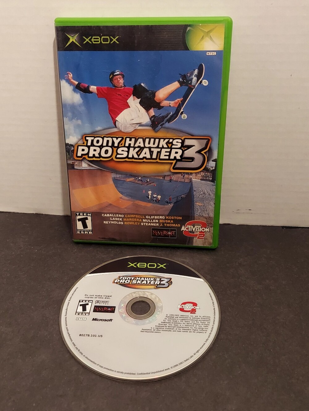 Tony Hawk 3 Microsoft Xbox Tony Hawk's Pro Skater 3 Xbox Hawks Original Xbox